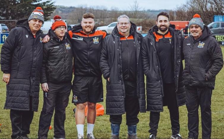  Aled (third left) with the Tenby crew